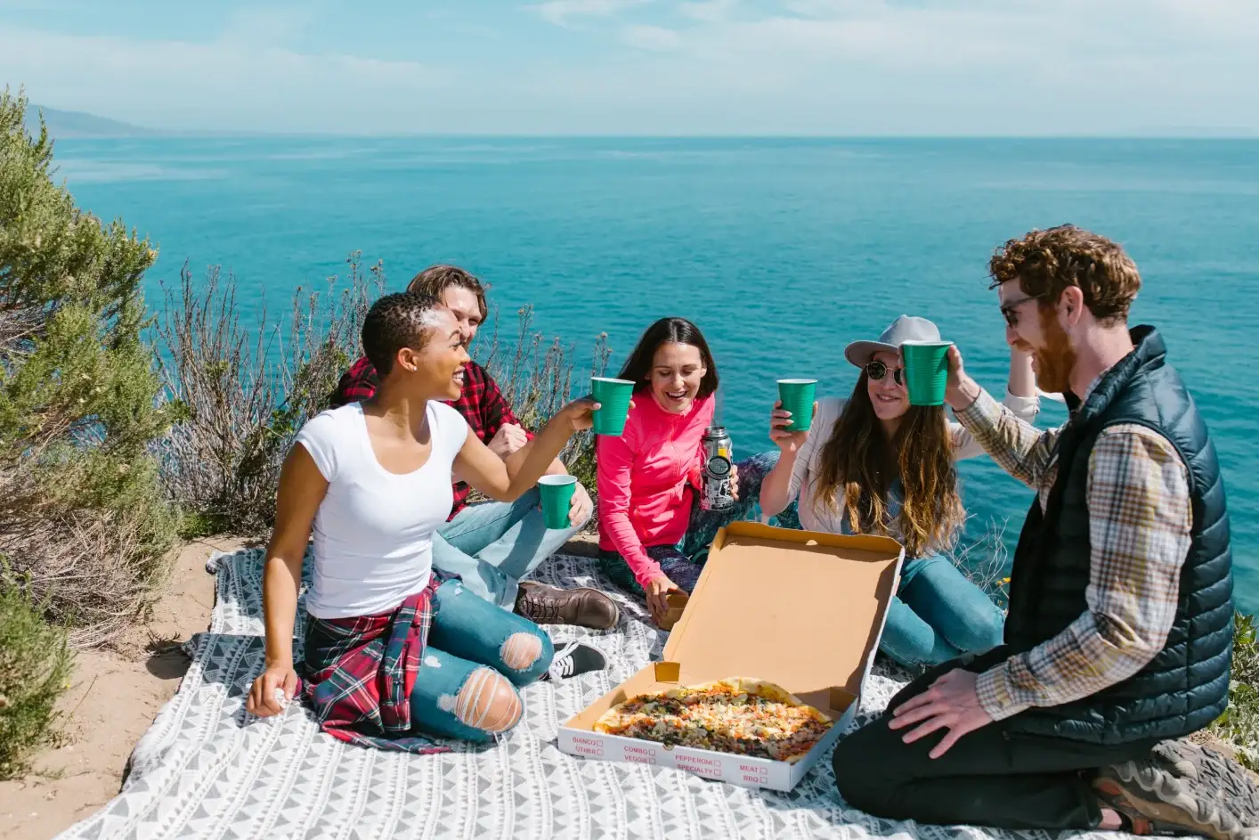 beach blanket picnic